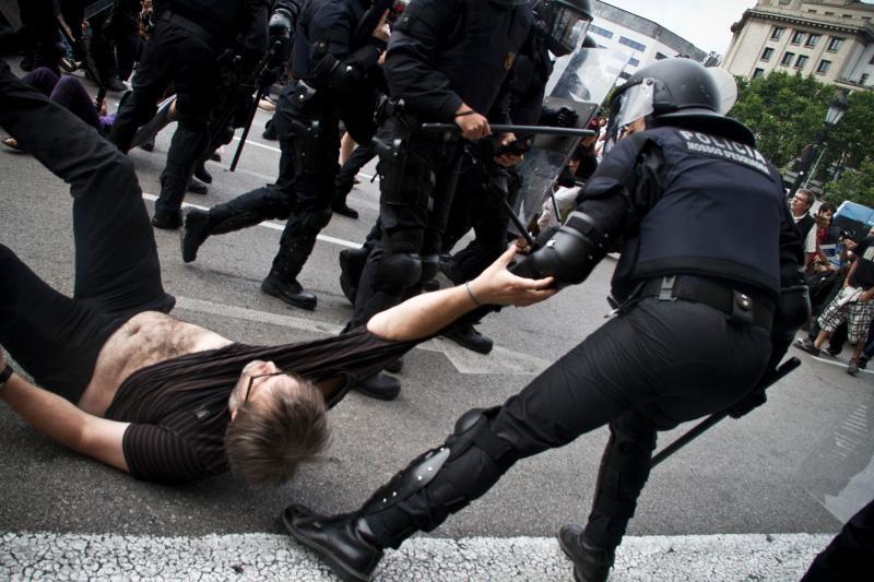 Barcelona Protest Camp Crackdown 2011