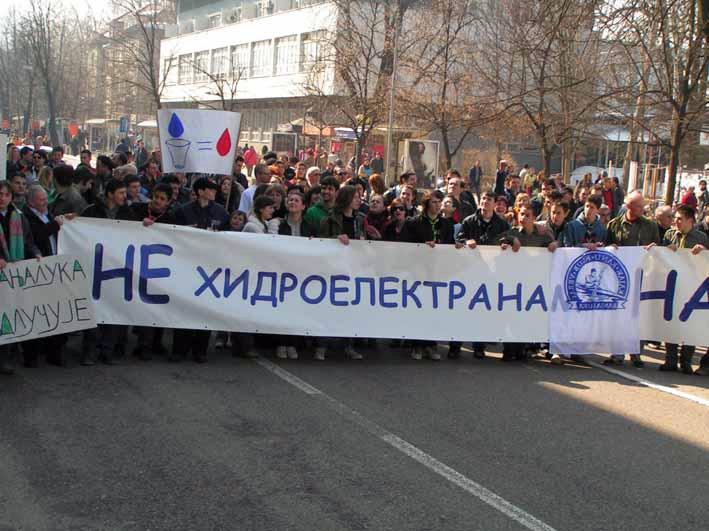 Protest Against Dams on the Vrbas River