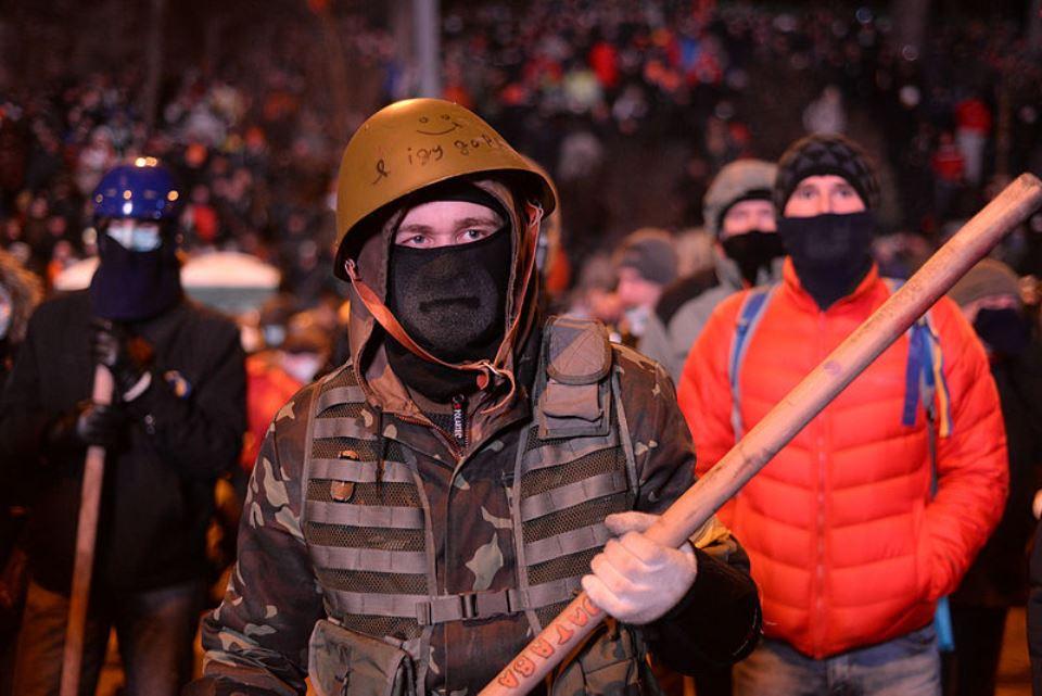 Radical Protesters in Kiev, January 2014