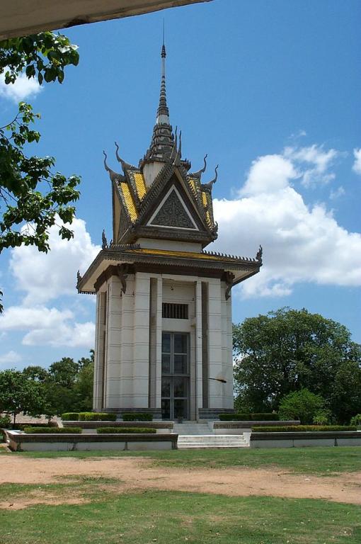 Memorial Stupa at Cambodian Killing Fields
