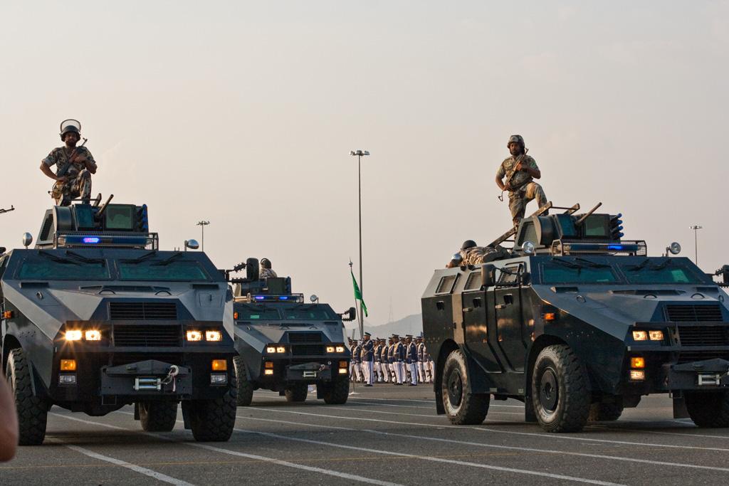Saudi security forces on parade