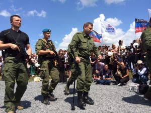 Memorial Service in Donetsk for Anniversary of the MH17 Crash; Ukraine, July 2015