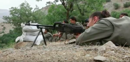 Scenes of Kurdish Women who Have Taken Up Arms Against ISIS; Kurdish Iraq and Syria, 2014-2015