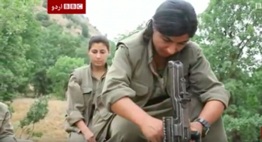 Scenes of Kurdish Women who Have Taken Up Arms Against ISIS; Kurdish Iraq and Syria, 2014-2015