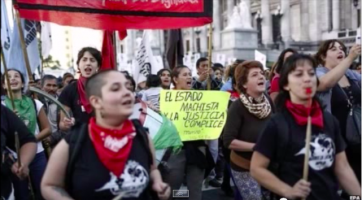 Protests Against Femicide; Buenos Aires, Argentina, June 2015