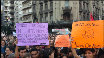 Protests Against Femicide; Buenos Aires, Argentina, June 2015