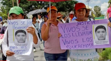 Protests over missing Mexican students; Iguala, Mexico, Oct-Dec 2014