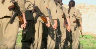 Scenes of Kurdish Women who Have Taken Up Arms Against ISIS; Kurdish Iraq and Syria, 2014-2015