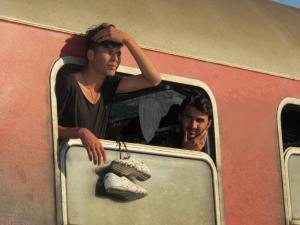Refugees and migrants arriving to the Serbian border from fYROM by train