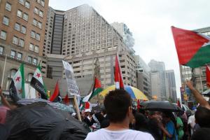 Hundreds protest in Toronto over Israeli action in Gaza