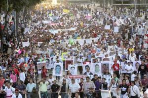 Protests over missing Mexican students; Iguala, Mexico, Oct-Dec 2014