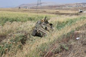 Destroyed Syrian Arab Army Tanks;Hama, Qarqur, Syria, Aug 2015